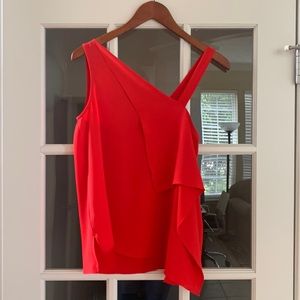 Unique tank top with side drape. Size small